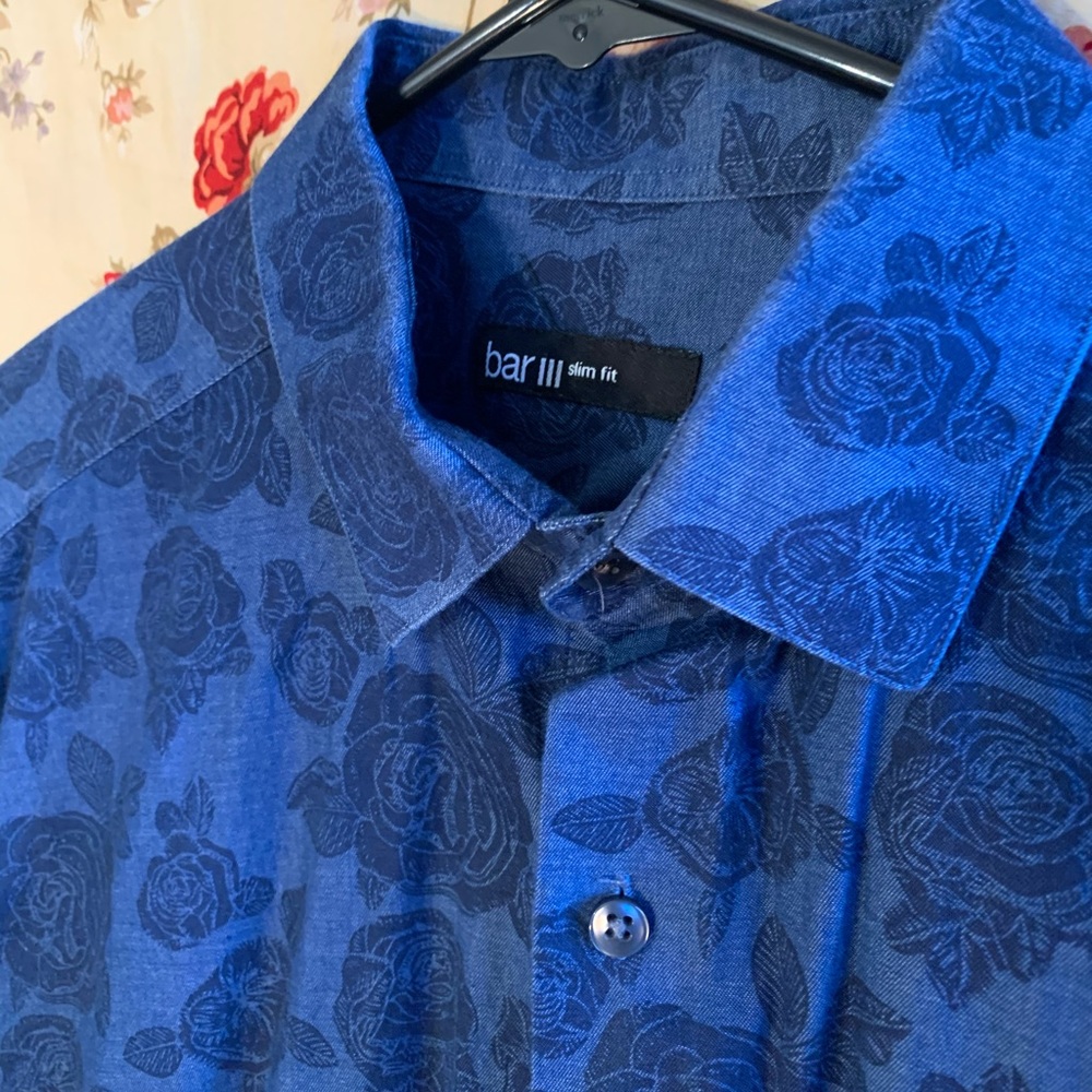 Bar III floral pattern shirt
